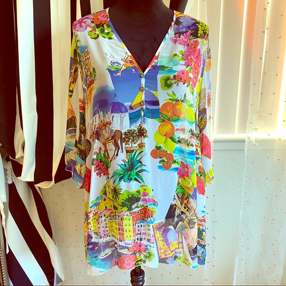 Doris Streich Tops - Doris Streich see through silk blouse